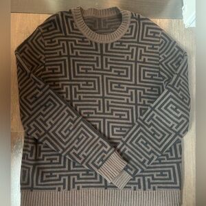 Men’s Saturdays NYC Geometric Patterned Sweater